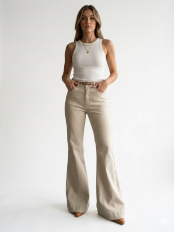 Retro Revival Flare παντελόνι 